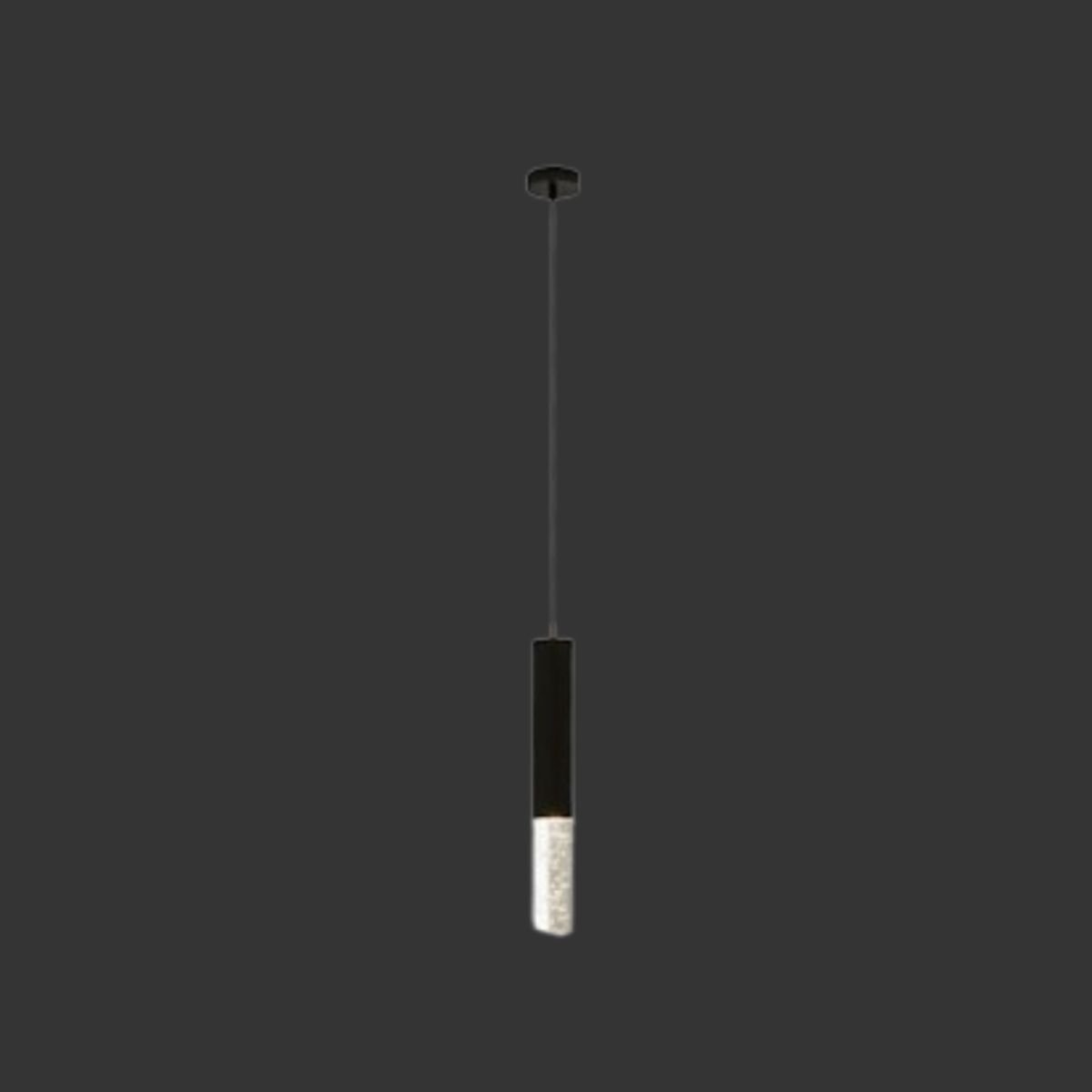 Modern Black Crystal Pendant Light 