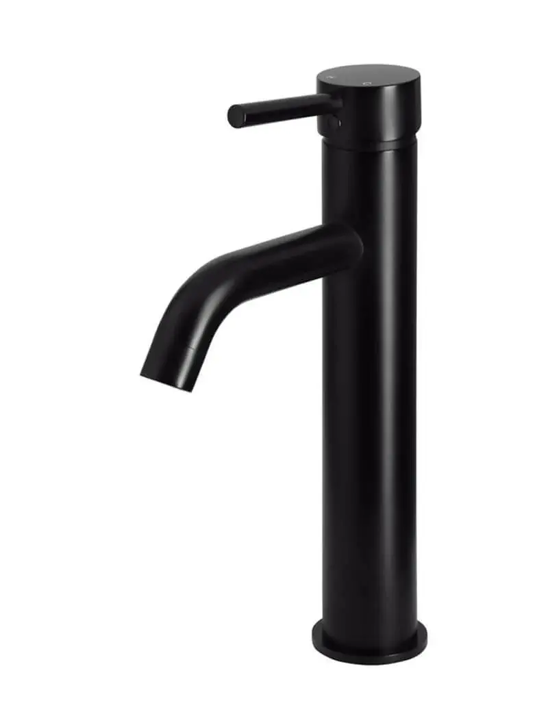 Round Tall Curved Basin Mixer 