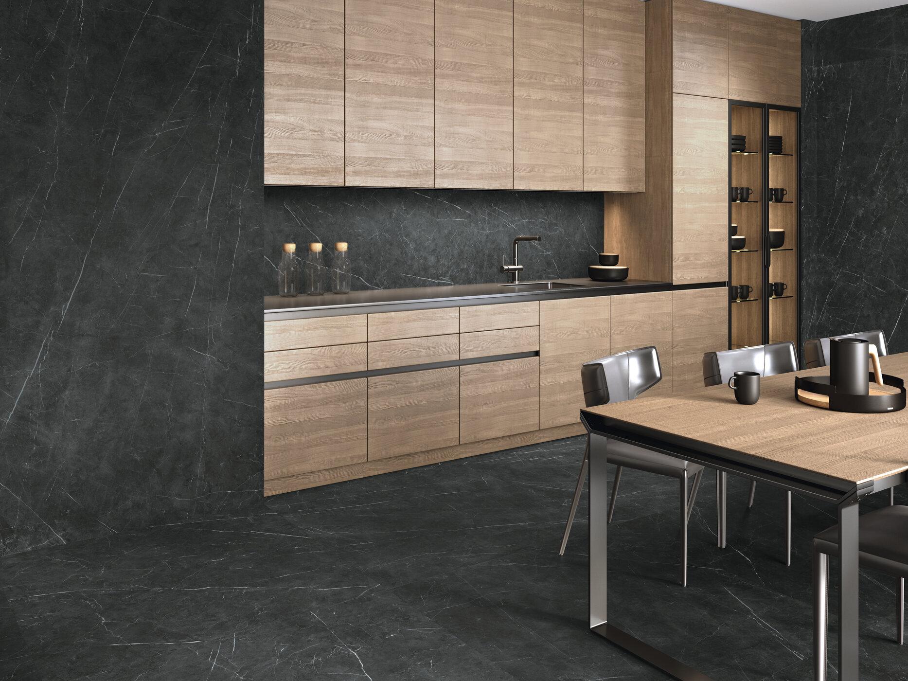 Tessino Black Natural Porcelain Tile – 60x120 Matte Finish | Modern Stone Look
