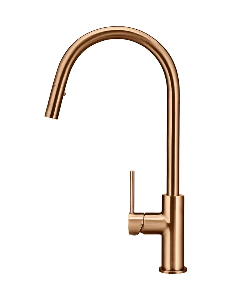Round Piccola Pull Out Kitchen Mixer Tap