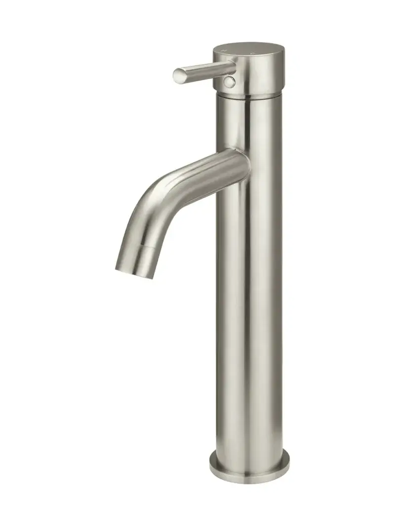 Round Tall Curved Basin Mixer 