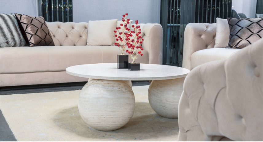 Pluto Coffee Table white 3D