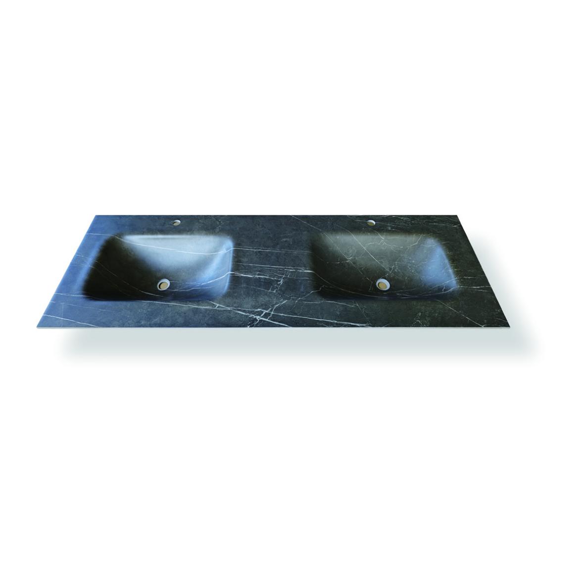 Rounded Rectangle shape double sink
